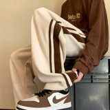 Вельветовые летние штаны для отдыха, свободный прямой крой