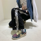 Штаны в стиле хип-хоп, коллекция 2022, оверсайз, свободный крой