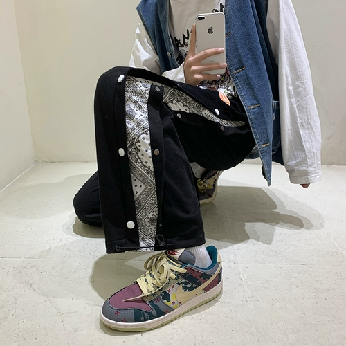 Штаны в стиле хип-хоп, коллекция 2022, оверсайз, свободный крой