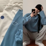 Мужской весенний универсальный трендовый приятный телу лонгслив для отдыха, коллекция 2021, оверсайз