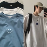 Мужской весенний универсальный трендовый приятный телу лонгслив для отдыха, коллекция 2021, оверсайз