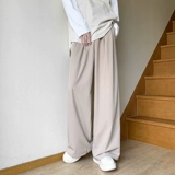 Черный костюм, штаны, свободный крой, осенний, в американском стиле, изысканный стиль