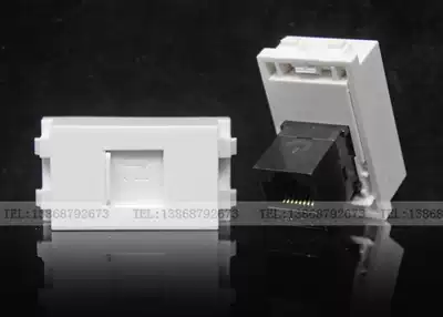 RJ45 network cable docking head Network double-pass head rj45 network straight-through head model block Network cable in-line socket