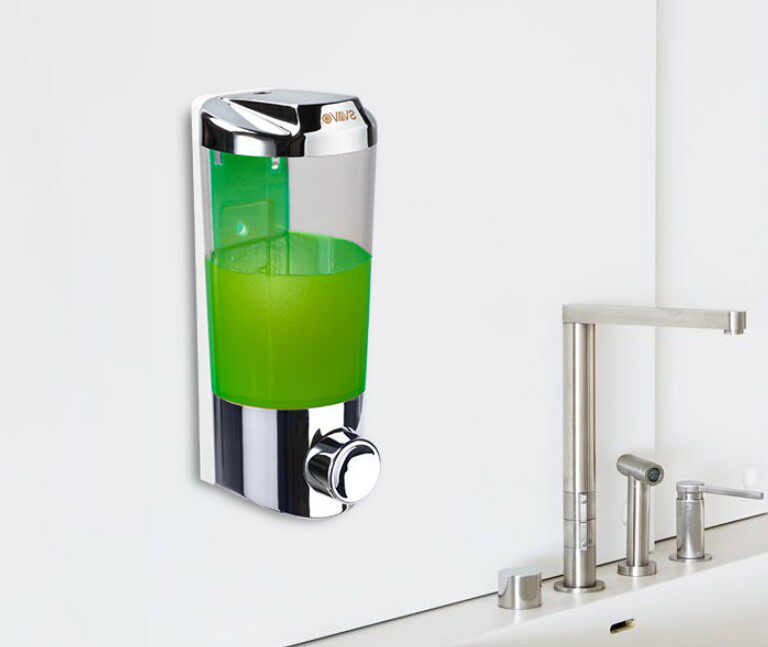 Rivo Manual Soap Liquid Instrumental Hanging Wall Type Manual Soap Liquid Instrumental Kitchen Bathroom with liquid box V-9121 9122