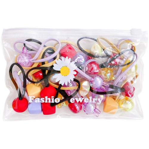 Эластичная милая детская резинка для волос, безвредный аксессуар для волос, не повреждает волосы