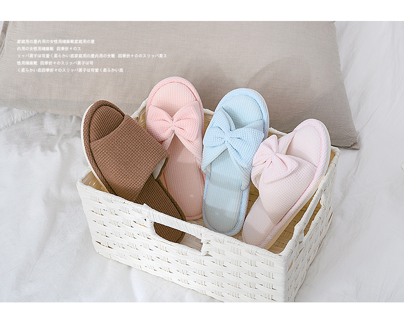 Mua một tặng một đôi dép lanh miễn phí cho nữ mùa xuân và mùa hè trong nhà đôi vợ chồng nhà mềm đáy nhà bốn mùa dép bông và vải lanh - Trang chủ dep di trong nha
