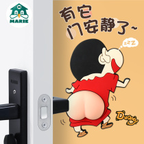 Door suction punch-free door stopper new bathroom door top door stopper handle buffer anti-collision pad cute silicone door bumper