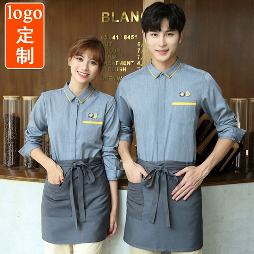 Рубашка, лонгслив подходит для мужчин и женщин, кофейный чай с молоком для работы, в корейском стиле