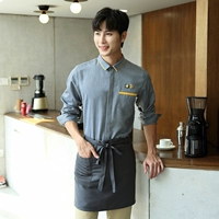 Мужской топ + однотонный фартук