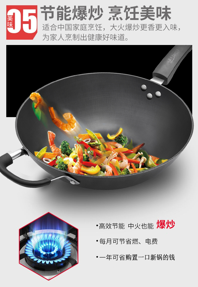 Gourmet về nồi gang dày đáy tròn chảo 34cm nồi gang không tráng không có bếp gas rỉ sét cho chảo chống dính tổ ong