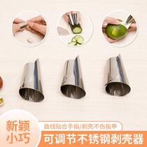 (Pack of 5 9 pieces) Edamame peeling nail set bean pine nut pistachio peeling anti-cut hand finger protector