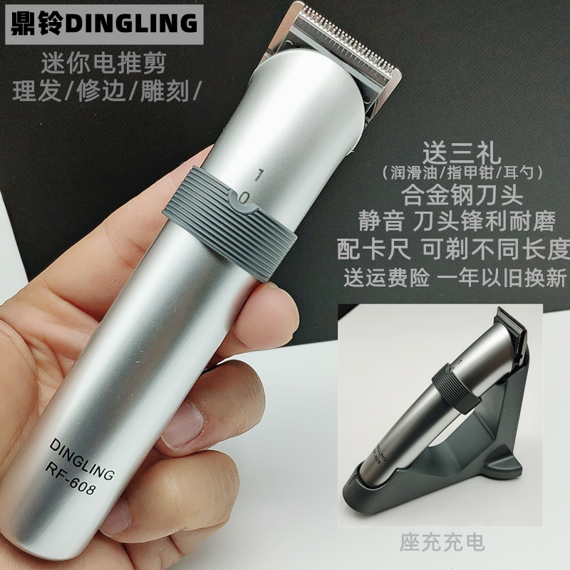 DingLing Hair Straightener Adult Shaver Mute Mini Hair Trimmer Electric Clipper RF-608 Baby Hair Straightening Tool