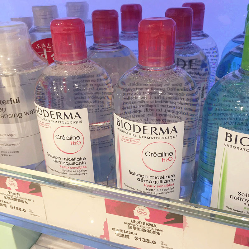 天天特价法国贝德玛bioderma舒妍洁肤液 粉水卸妆水500ml