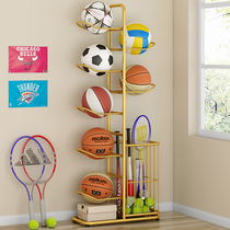 Basketball storage rack home indoor football volleyball rack badminton storage basket childrens ball rack ball storage rack 11