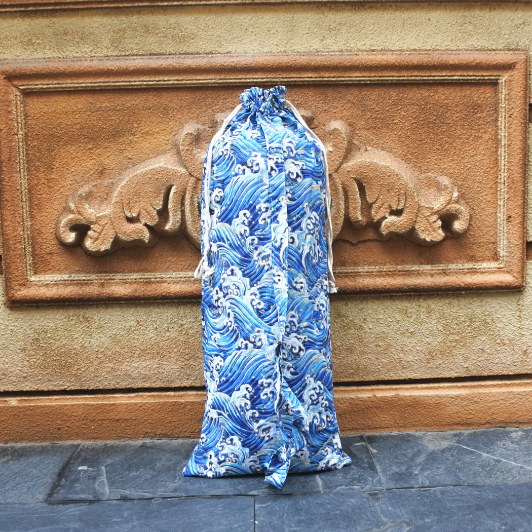 Qinghai wave cotton and linen free diving snorkeling fin bag fashion and wind fin storage bag fins diving equipment bag