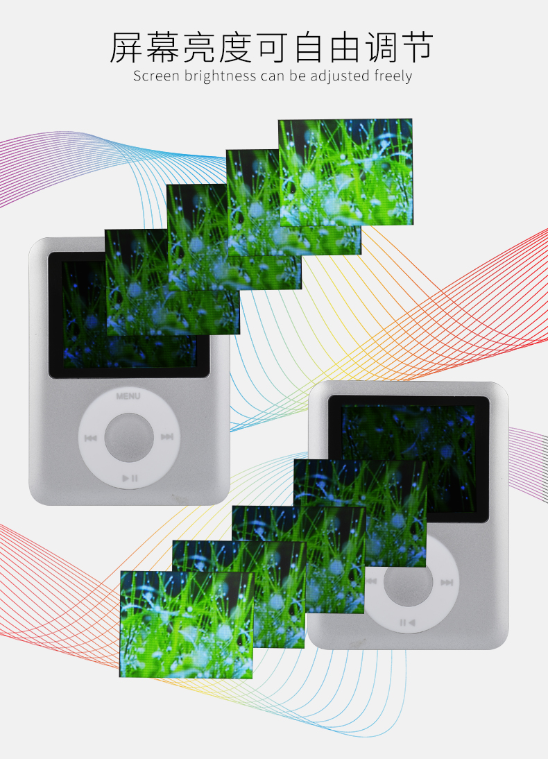 Máy nghe nhạc mp3 iPod Màn hình siêu mỏng mini sinh viên mp3mp4 máy nghe nhạc thể thao walkman dễ thương ghi thẻ cắm ngoài máy nghe nhạc ruizu h1