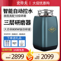 Kitchen Waste Processor Kitchen Household Fully Automatic Add Water Silent Downpipe Wet Sink Stir Food Shredders