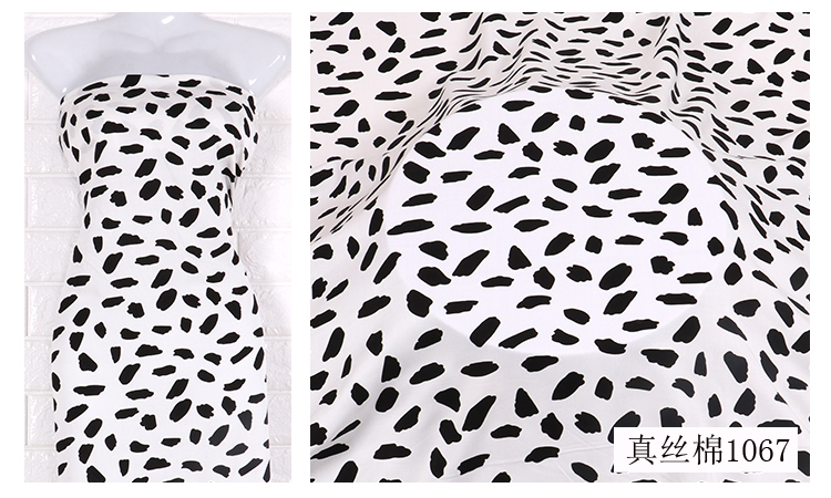 Vải cotton 2019 mới mùa hè vải cotton cao cấp 60 vải cotton nhân tạo in kỹ thuật số - Vải vải tự làm vải may quần âu