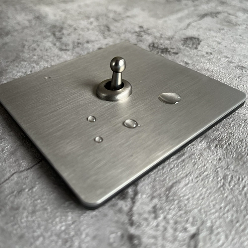 Pialt 86 рисунок из нержавеющей стали матовой выключатель для дома ретро -рычаг панели темная установка