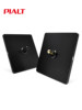 Pialt 86 Type Scandinavian Minimalist Style Matte Black Wall Switch Panel Lever Retro Switch Socket
