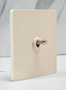 Pialt Silver Lever + Cream Style Brass Toggle Switch Suitable for Cocoa Cream/ Spring Rain Switch Socket