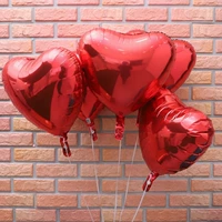 Красный воздушный шар, 18 дюймов, 1 шт