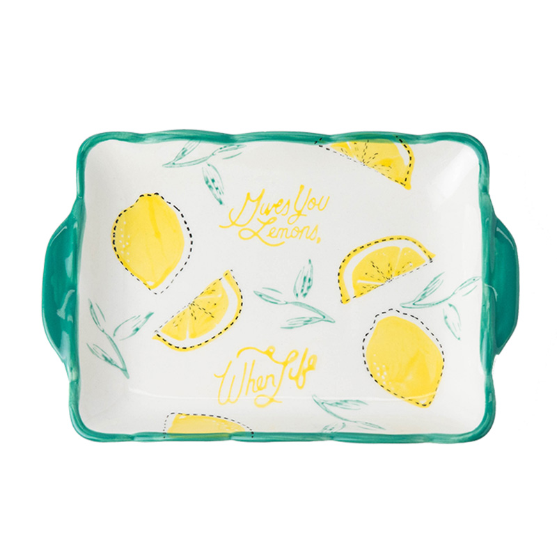 Fiji trent dish dish dish home ins web celebrity microwave tableware ceramic plate character lovely creative Japanese