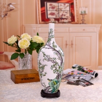 Porcelain Jingdezhen ceramic vases ornaments crafts spring letters plum blossoms modern minimalist decorative gifts