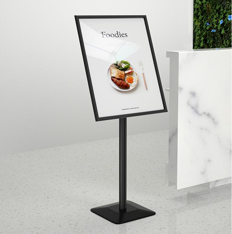 Vertical display card shopping mall water brand display stand A2 sign poster display stand store door A3 advertising stand