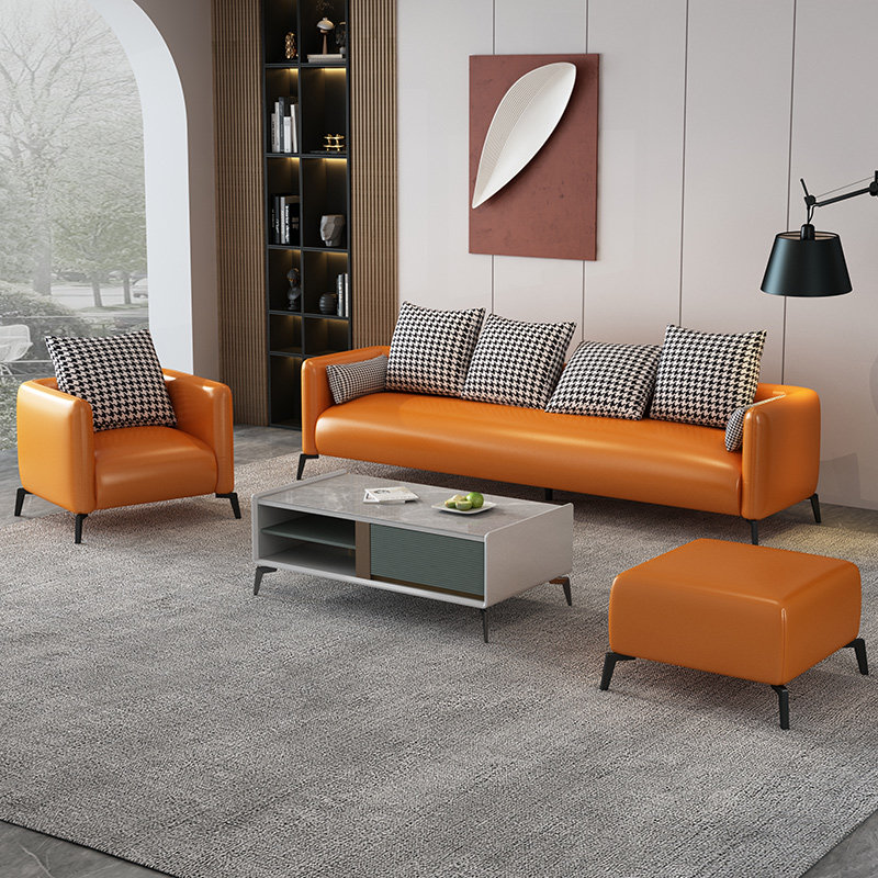 Nordic technology fabric small apartment sofa living room simple two-person three-person rental apartment clothing store net red style