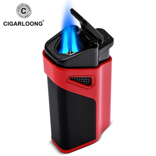 Сигарлуонг Эгглон, сигара зажигалка, ветрозащитные и три трубки с прямой цинк -сигарет