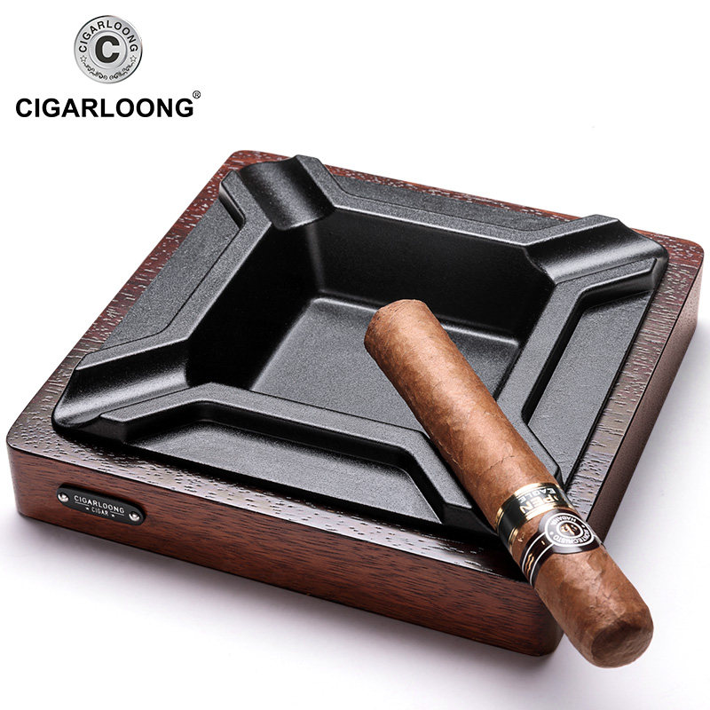 CIGARLOONG Cigar cigarettes Ashtray Metal Large Caliber Cigar Special Smoke Tank Home Big cigarette cylinders Euro-style