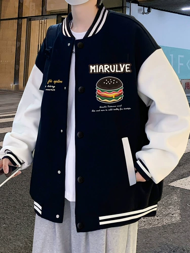 Бейсбольная форма, демисезонная осенняя куртка, кардиган для отдыха, в американском стиле