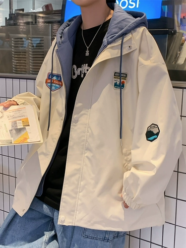 Осенняя толстовка с капюшоном, демисезонная куртка, японский комплект для отдыха, оверсайз