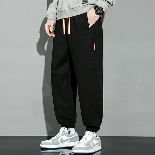 Мужские осенние штаны, спортивные повседневные брюки для отдыха, оверсайз, свободный крой