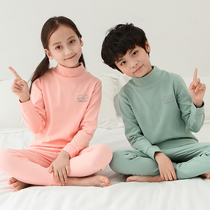 children's underwear suit pure cotton sweater autumn winter baby cotton thermal clothing boys girls turtleneck autumn pants