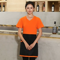 Подходит для мужчин и женщин, оранжевый, V-образный вырез