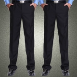 Рабочие черные штаны, свободный прямой крой