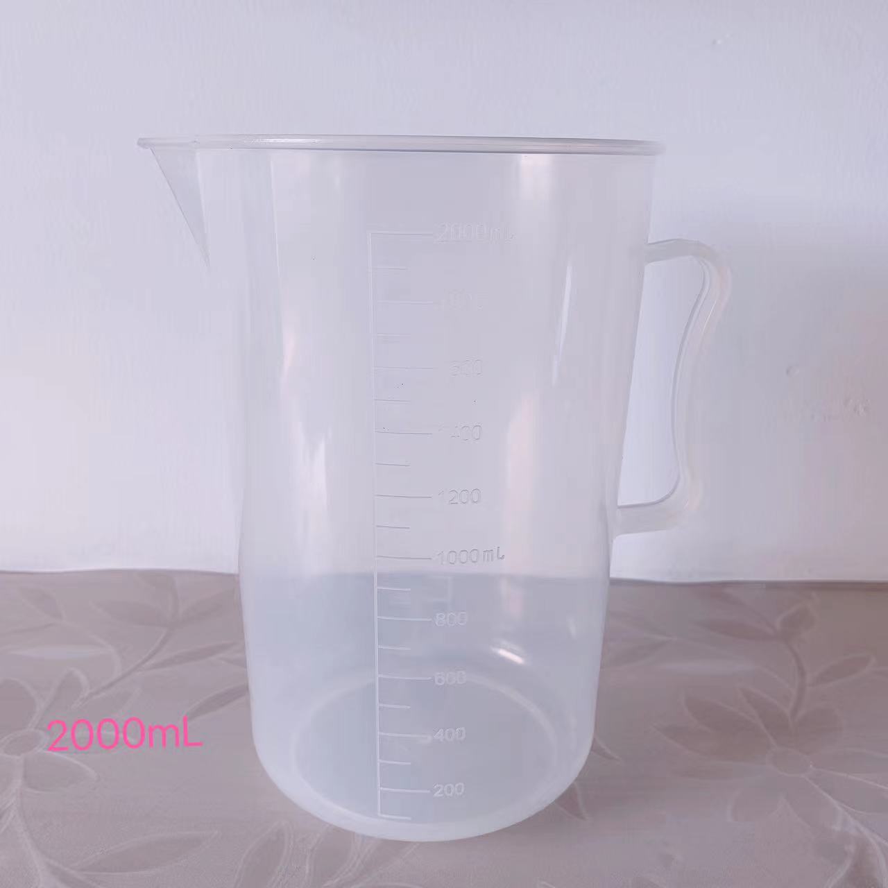 2000ml plastic measuring cup with scale measuring barrel food-grade large-capacity measuring cup baked milk tea shop household