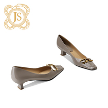 JESSICA SOPHIA Gray Paint Skin Slipper Business Knowledge Commuter Career Shoes comfortable