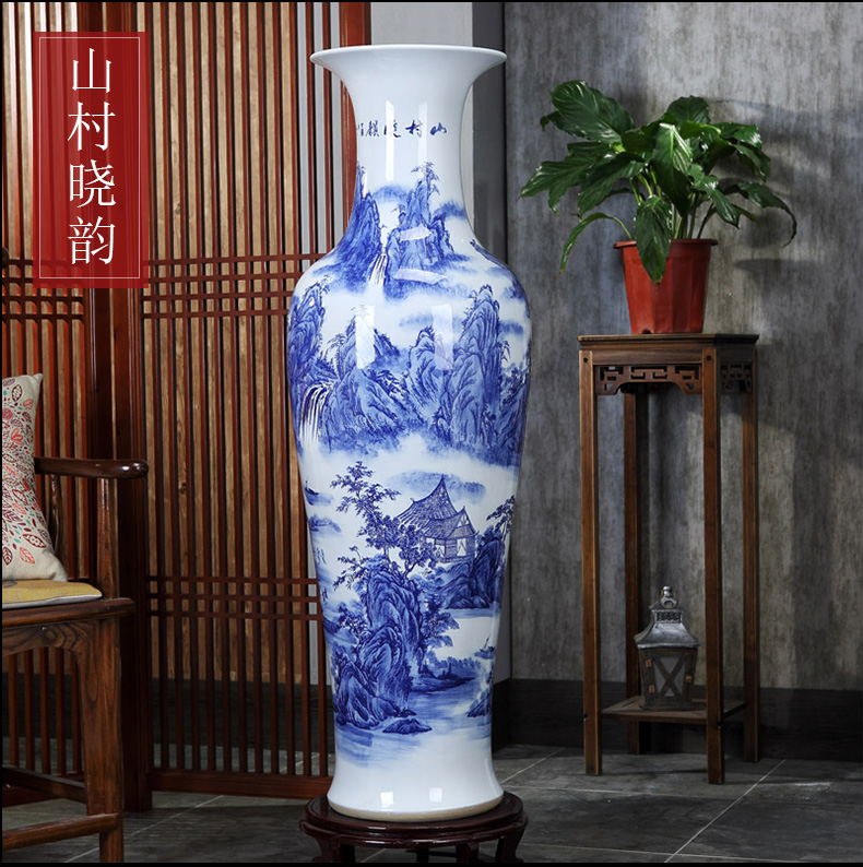 Jingdezhen ceramics of large vases, new Chinese style decorates sitting room porch large household furnishing articles decoration gifts