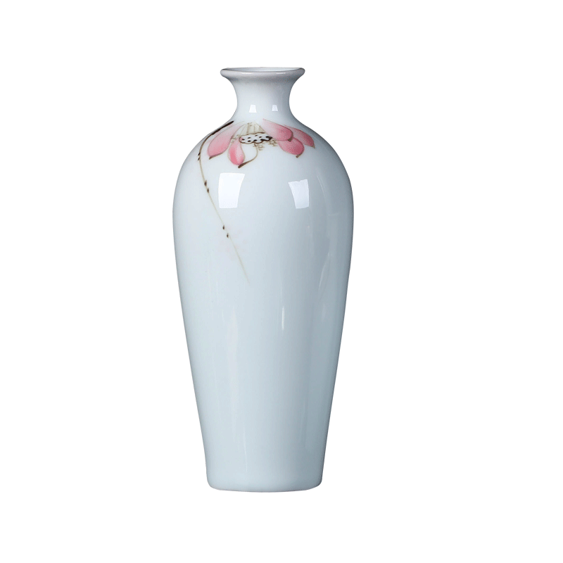 Jingdezhen ceramics mini checking blue glaze furnishing articles floret bottle flower familiar flower implement small ornament