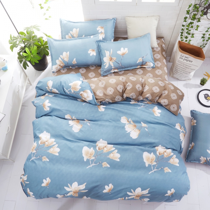 Bộ đồ giường đôi bốn mảnh bộ 1.5 1.8 m quilt cover sheets ký túc xá sinh viên ba mảnh thiết lập 1.2 đơn quilt cover