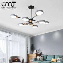 Living room chandelier 2021 New Nordic lamps modern minimalist atmospheric bedroom dining room lamp Nordic Living room lamp