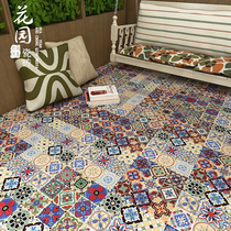 Ceramic tiles Floor tiles Hand-painted tiles European garden tiles Mediterranean style garden tiles tiles tiles flower tiles stairway tiles 300