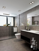 Modern simple gray cement brick dry grain surface whole stone texture retro antique brick non-slip floor tile 600