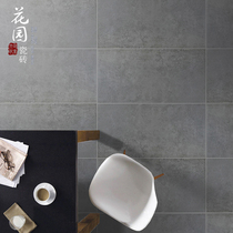 Living room wall floor cement brick cultural brick dark gray LOFT antique tile tile background non-slip floor tile 450 900