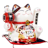 福缘猫 Очень большая электрическая японская касса, на удачу, подарок на день рождения