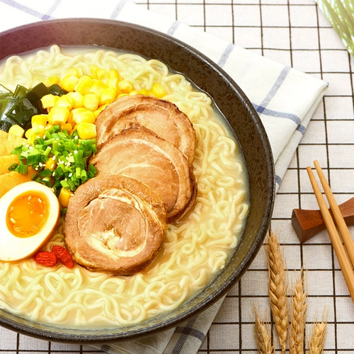 Uni-President Soup Master Лапша быстрого приготовления 12 тарелок Полная коробка Смешанный борщ Морепродукты Лапша быстрого приготовления Кисло-острая японская тонкоцу рамэн