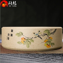  Oulong ceramic tea wash large coarse pottery cup wash Antique old rock mud ceramic Kung Fu tea accessories large wash